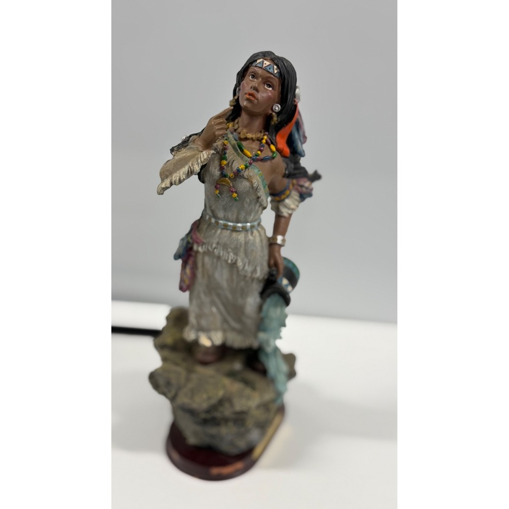 Versailles Native American Woman Figurine Water Pouring Statue 12.5 Inch